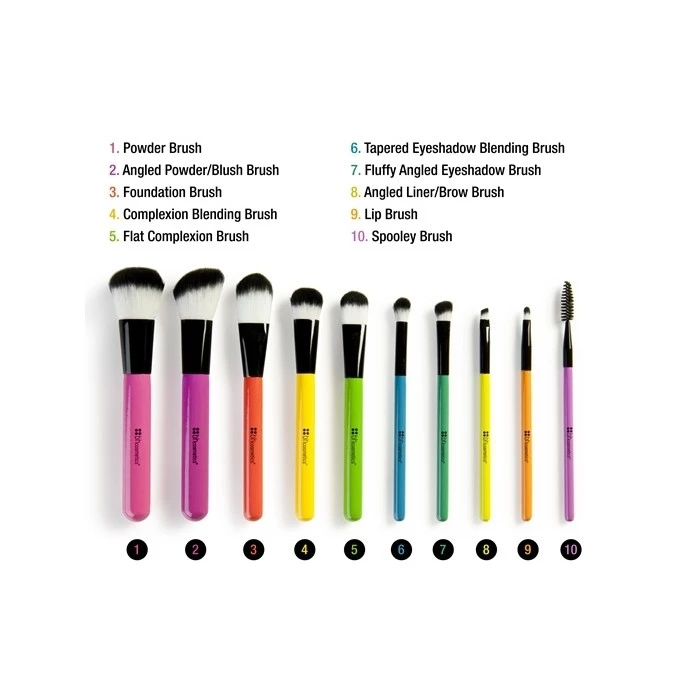 Bộ Cọ Trang Điểm 10 Cây BH Cosmetics Pop Art BHBO44